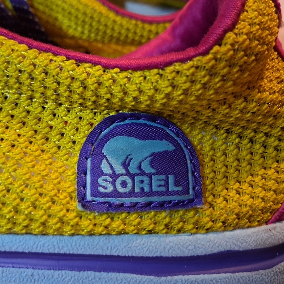 Sorel ' Yellow and Pink Sneakers - Picture 7 of 10